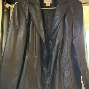 East 5th Black Leather Jacket